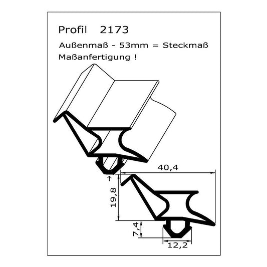 Profil 2173 - technische Zeichnung