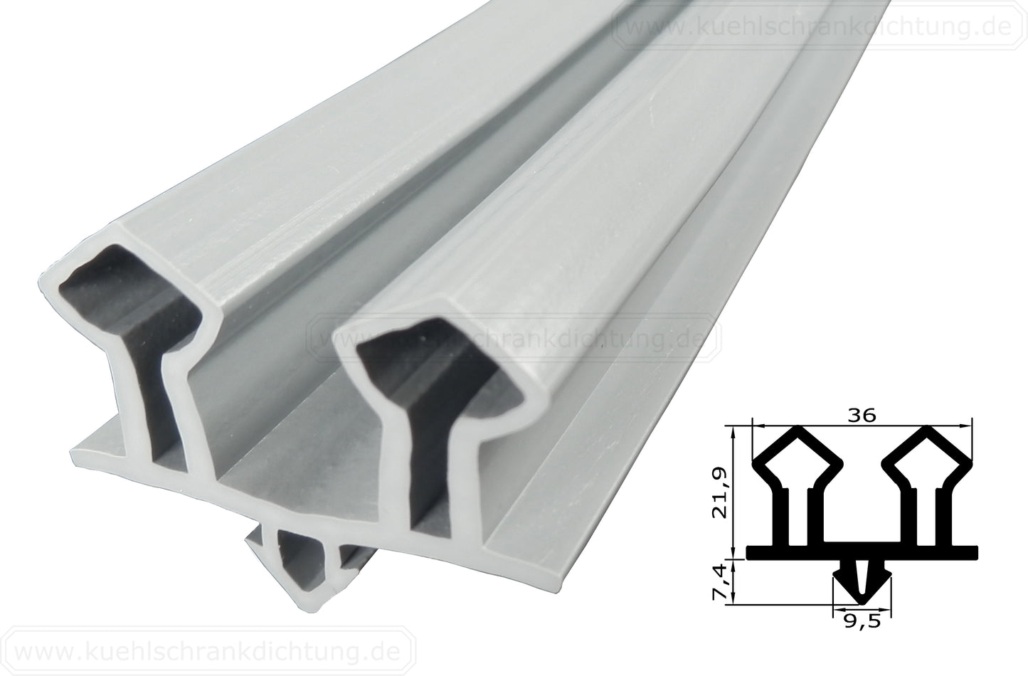 Profil ohne Magnet - Profil 401 - Länge: 2100mm
