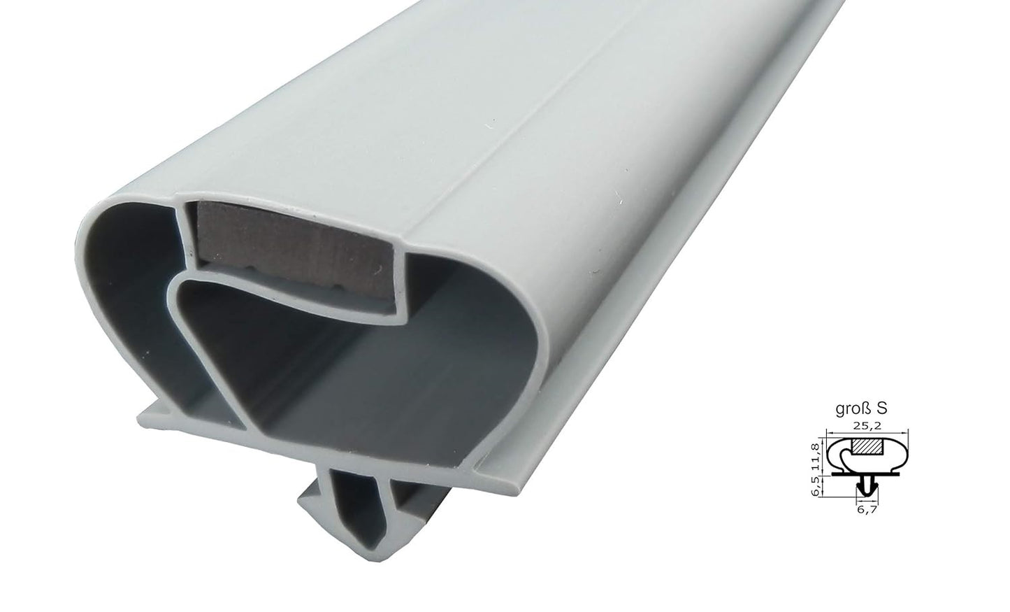 Magnetdichtung - Profil groß S inkl. Magnetband - Länge: 2000mm
