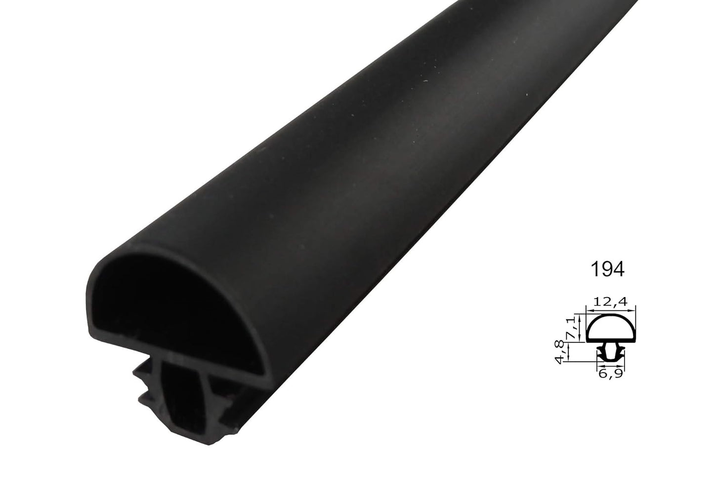 Profil ohne Magnet - Profil 194 - Länge: 2000mm