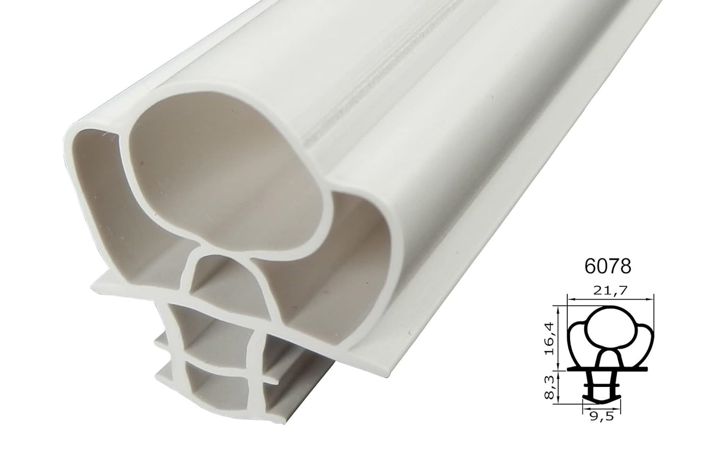 Profil ohne Magnet - Profil 6078 - Länge: 2000mm