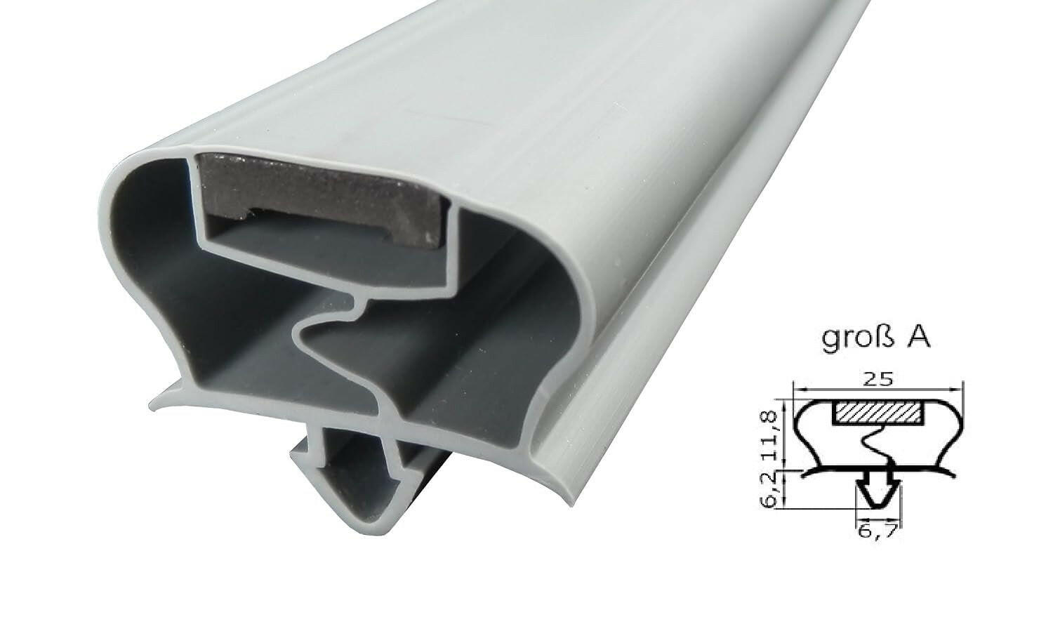Magnetdichtung - Profil groß A inkl. Magnetband - Länge: 2500mm.