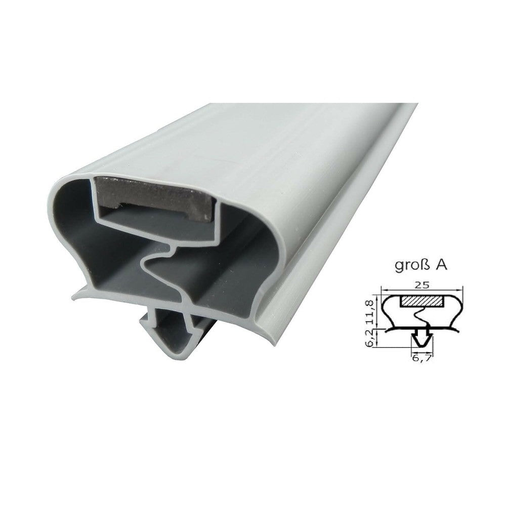 Magnetdichtung - Profil groß A inkl. Magnetband - Länge: 2500mm.
