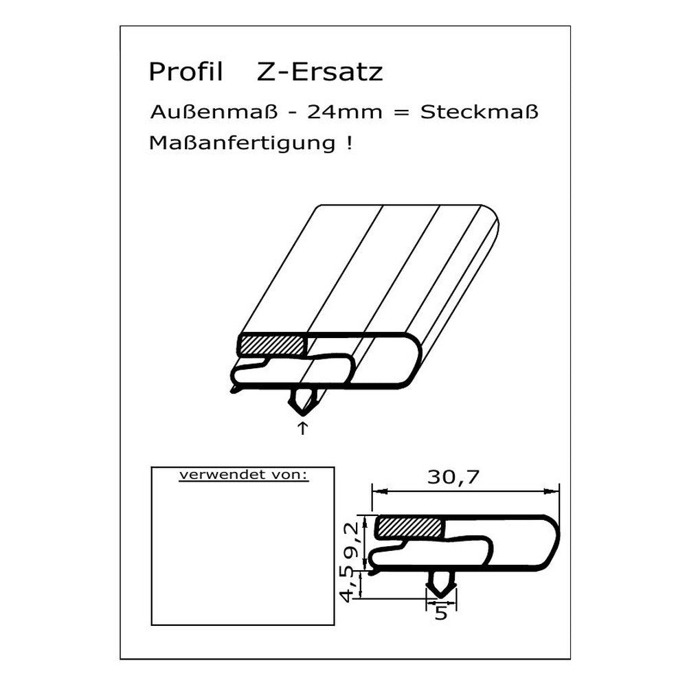 Profil groß ZE - technische Zeichnung