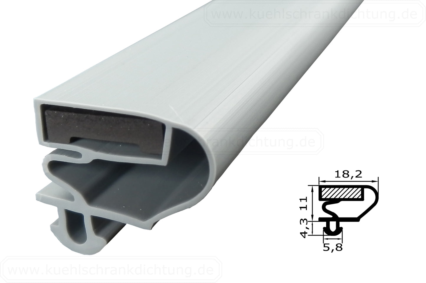 Magnetdichtung - Profil groß G inkl. Magnetband - Länge: 2000mm
