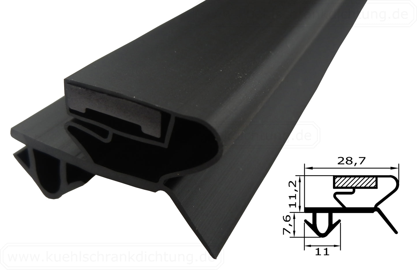 Magnetdichtung - Profil KD04 inkl. Magnetband - auf Maß