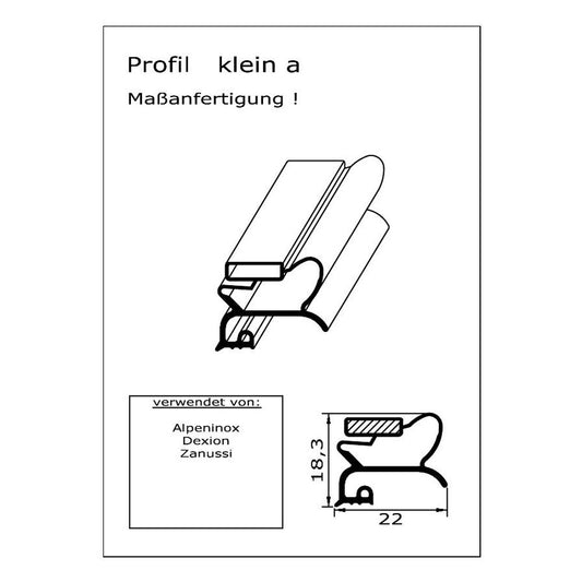 Profil klein a - technische Zeichnung