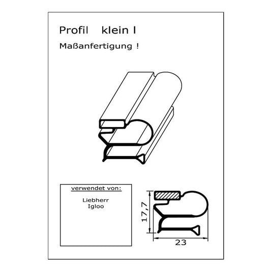 Profil klein l - technische Zeichnung
